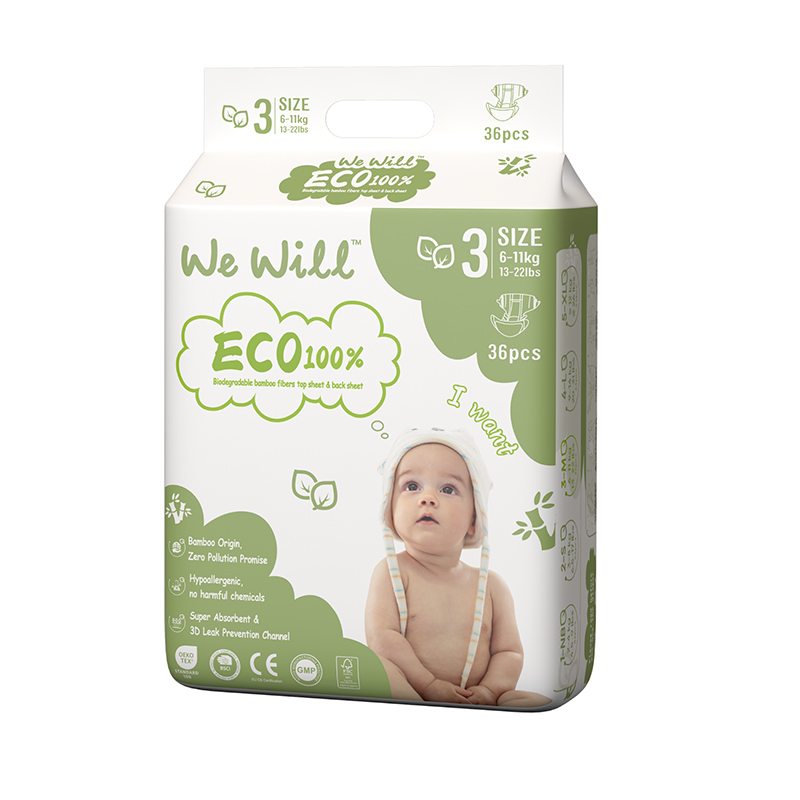Comfortable bamboo diaper for infants